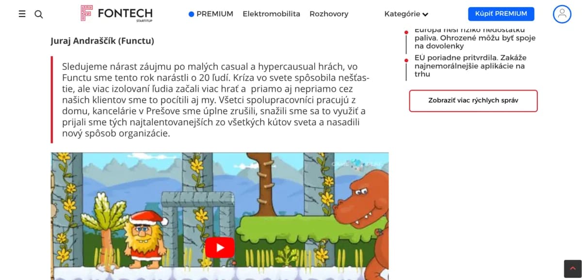 FONTECH článok o Functu