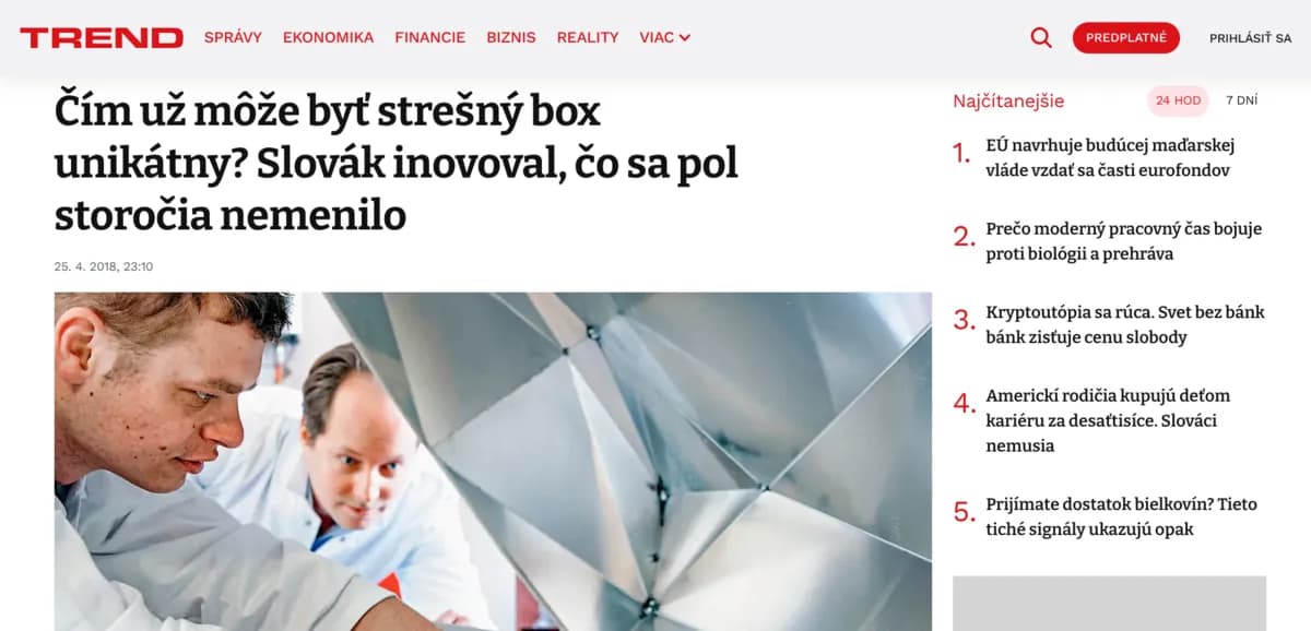 TREND článok o strešnom boxe
